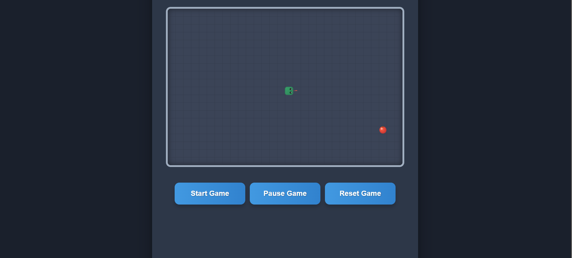 Snake game screenshot