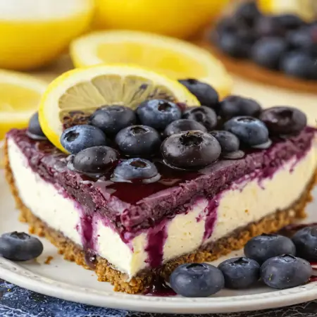 Lemon Blueberry Cheesecake to Melt Your Heart