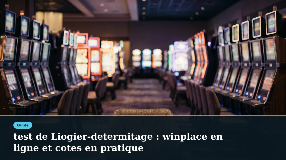 test de Liogier-determitage : winplace en ligne et cotes en pratique