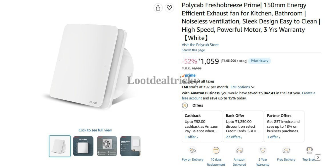 Polycab 150mm Exhaust Offer Image