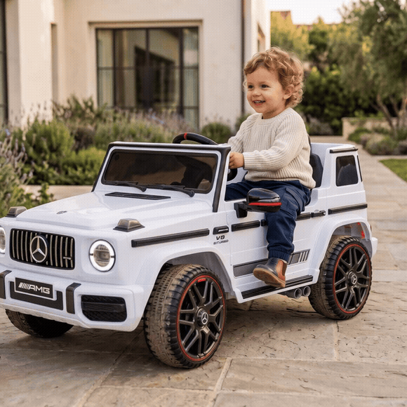 Дитячий електромобіль Mercedes G63 AMG білий