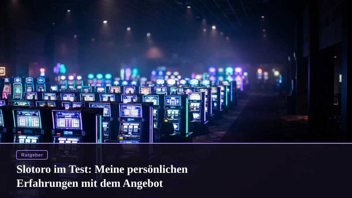 Slotoro im Test: Meine persönlichen Erfahrungen mit dem Angebot