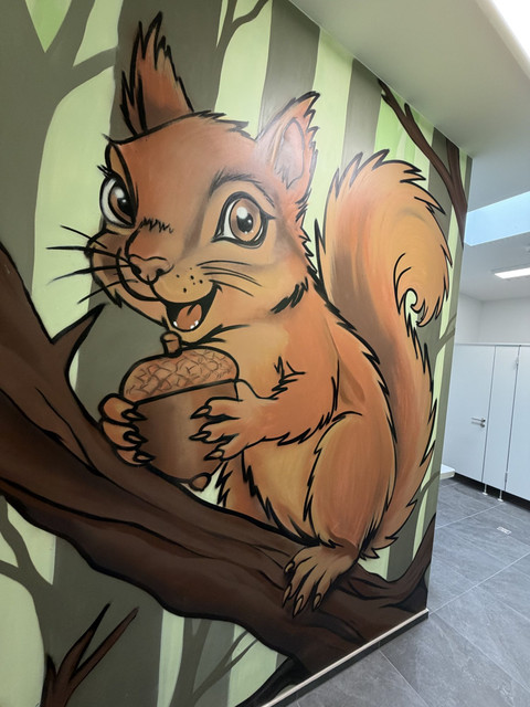 Squirrel mural