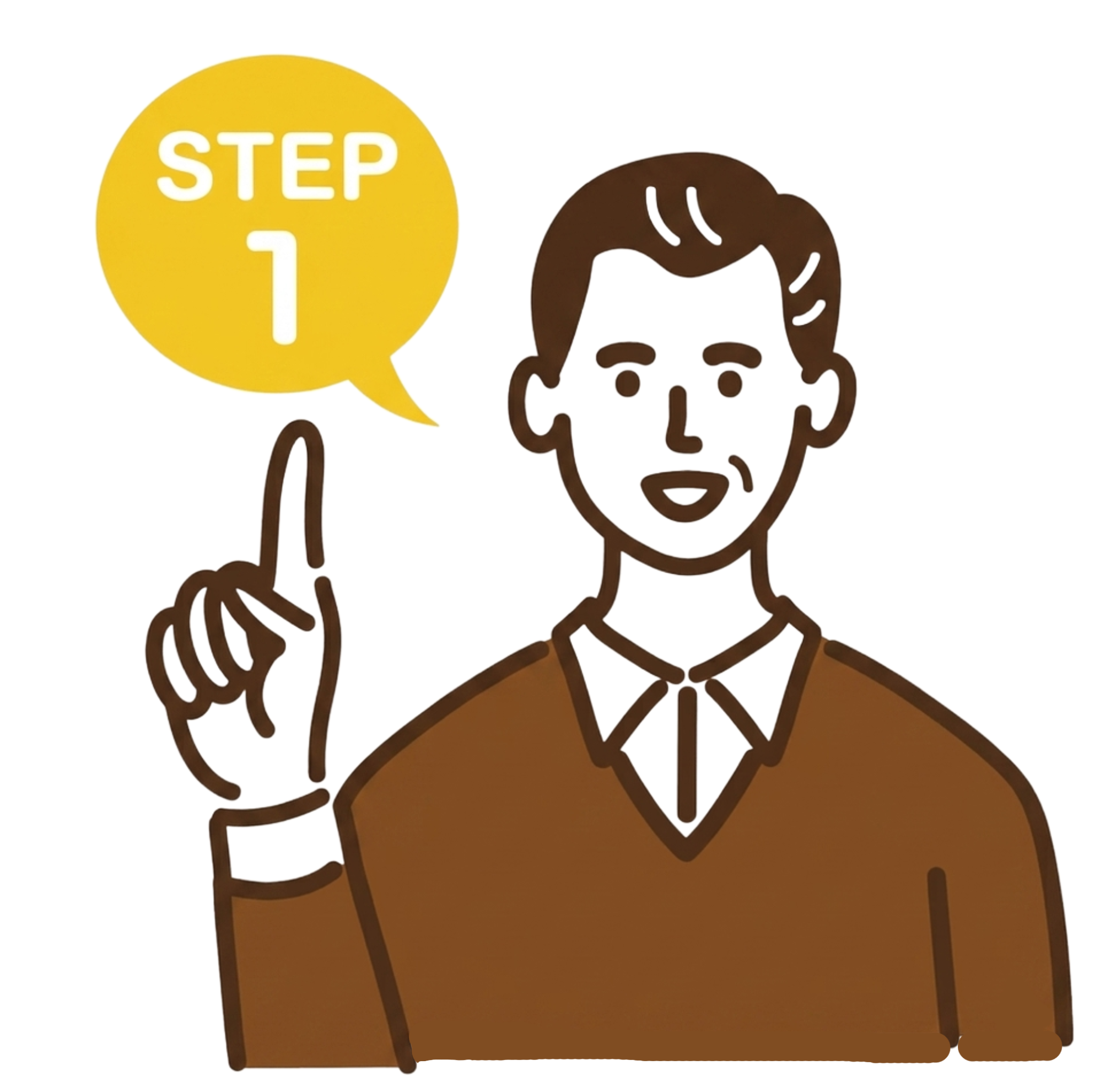 Step 1 illustration — We build it