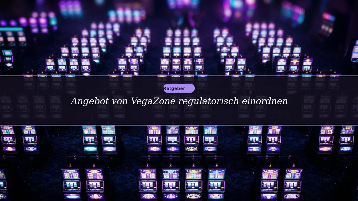 Angebot von VegaZone regulatorisch einordnen