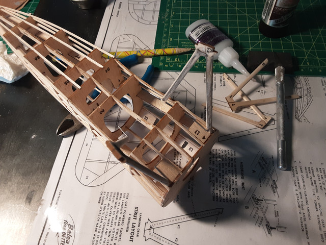 Dry-fit all the parts before covering the framework.