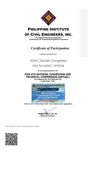 PICE 47th National Convention and Technical Conference (Virtual)