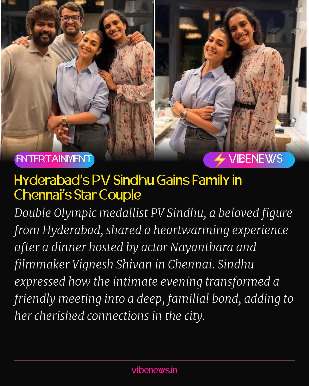 Hyderabad’s PV Sindhu Gains Family in Chennai’s Star Couple