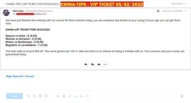 OFFICIAL PROOF FOR CHINA TIPS FIXED MATCHES | VIP TICKET FIXED MATCHES