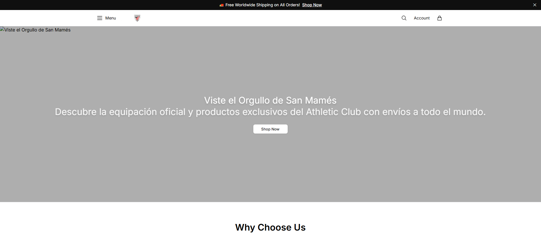 Stored capture of athleticclubgear.shop