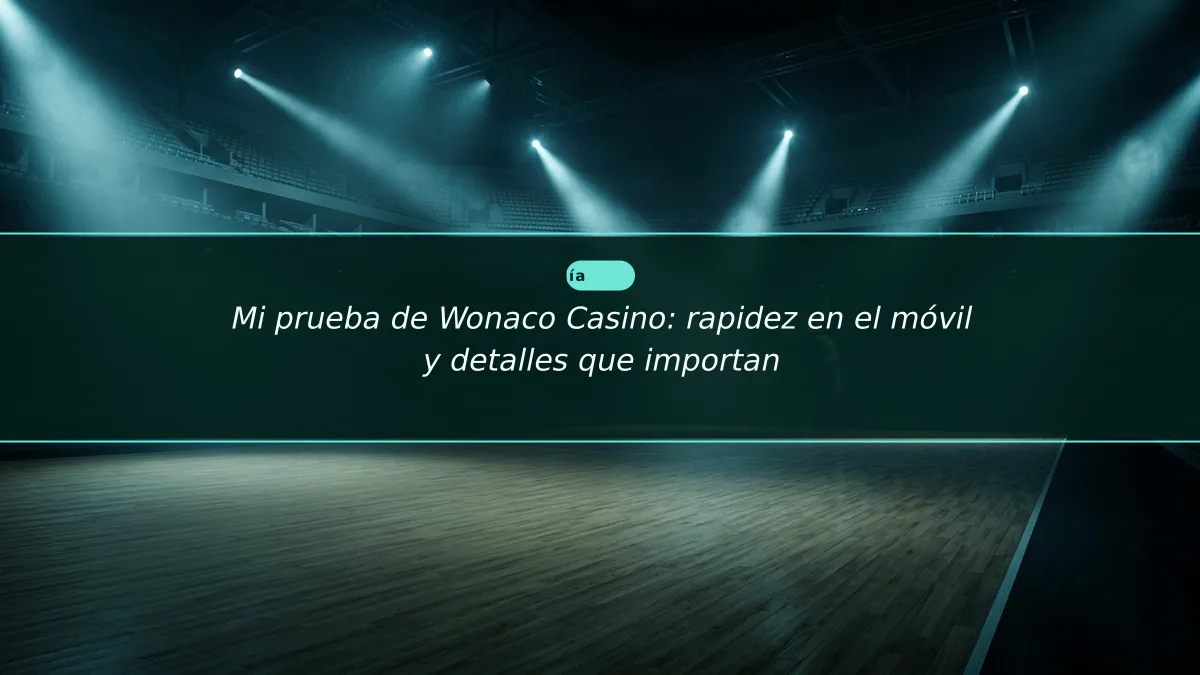 Mi prueba de Wonaco Casino: rapidez en el móvil y detalles que importan 1 Mi prueba de Wonaco Casino: rapidez en el móvil y detalles que importan