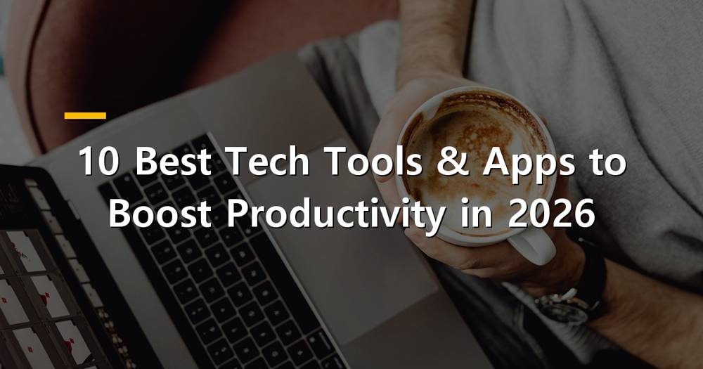 Collection of modern tech tools and apps on a desk