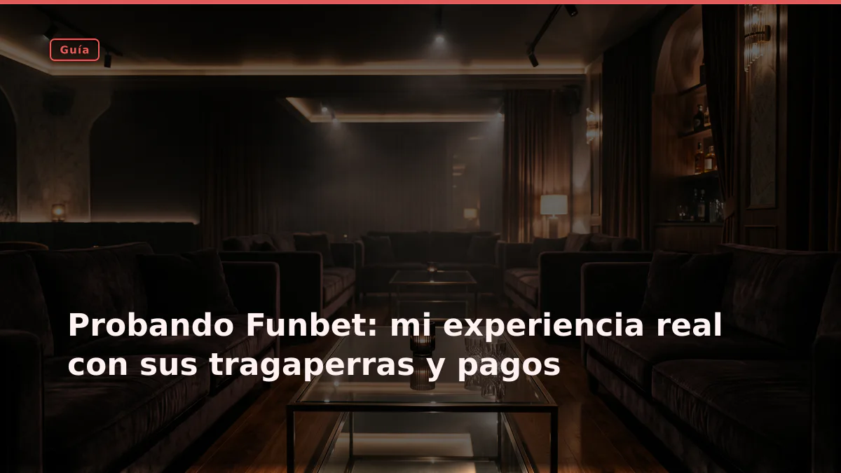 Probando Funbet: mi experiencia real con sus tragaperras y pagos