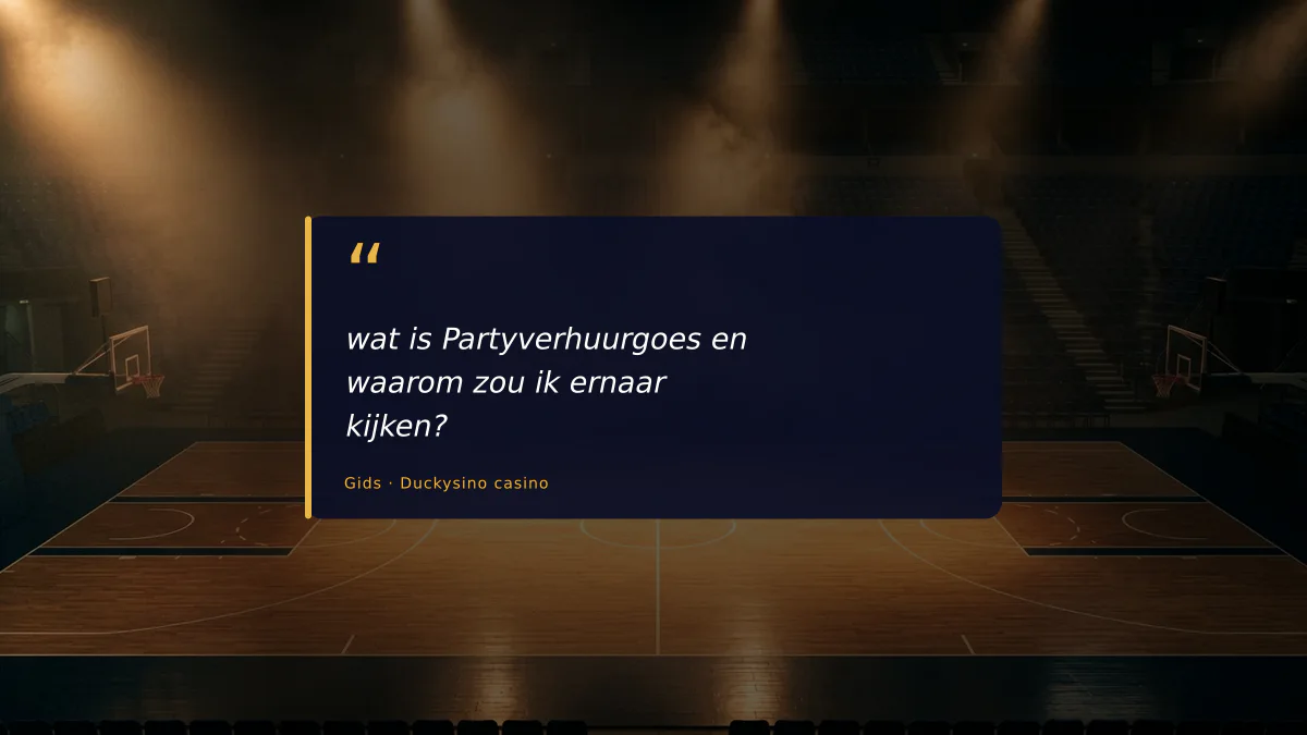 wat is Partyverhuurgoes en waarom zou ik ernaar kijken?