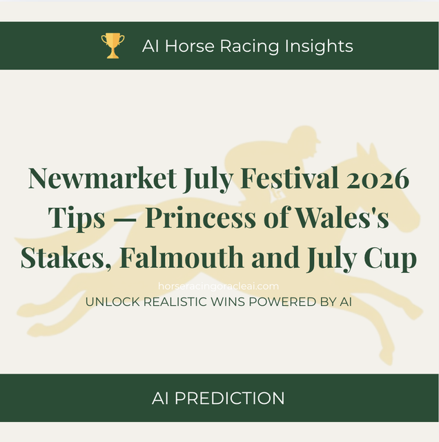 Newmarket July Festival 2026 Tips — Princess of Wales's Stakes, Falmouth and July Cup