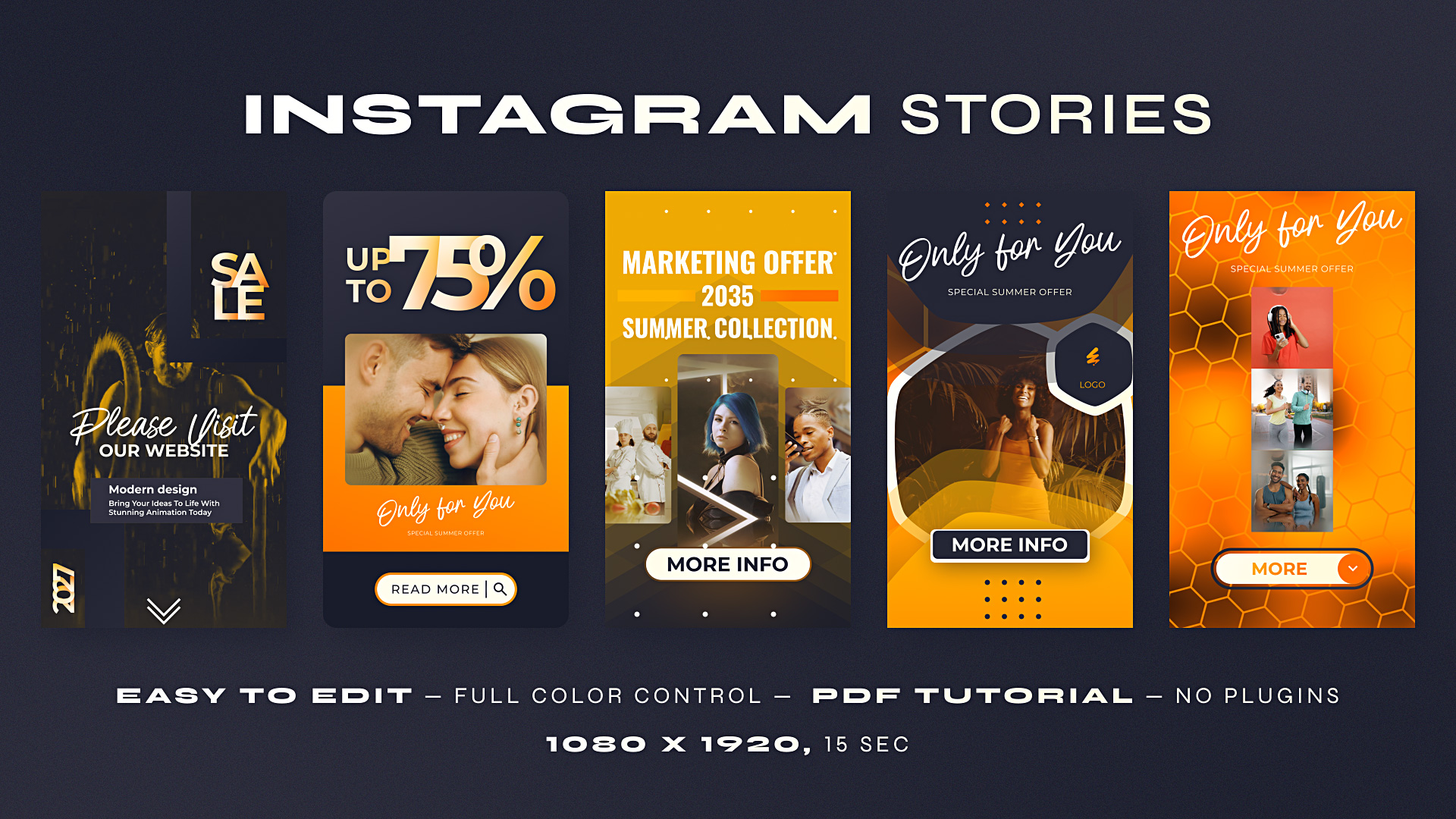 Instagram Sale Stories Orange