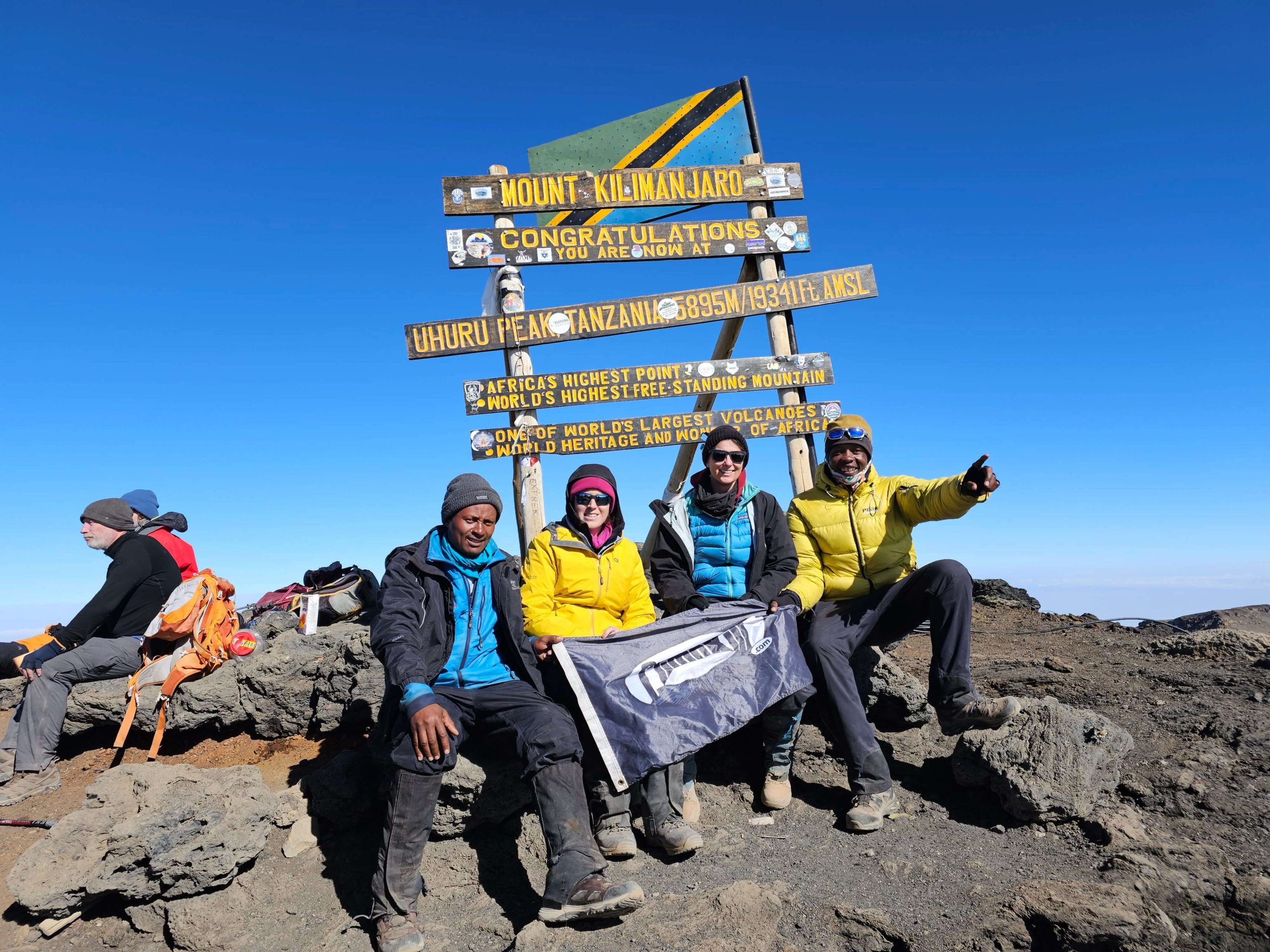 Mount Kilimanjaro summit above the clouds