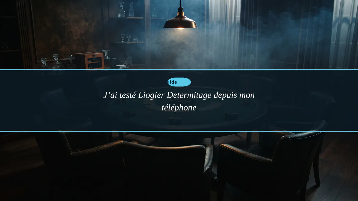 J’ai testé Liogier Determitage depuis mon téléphone
