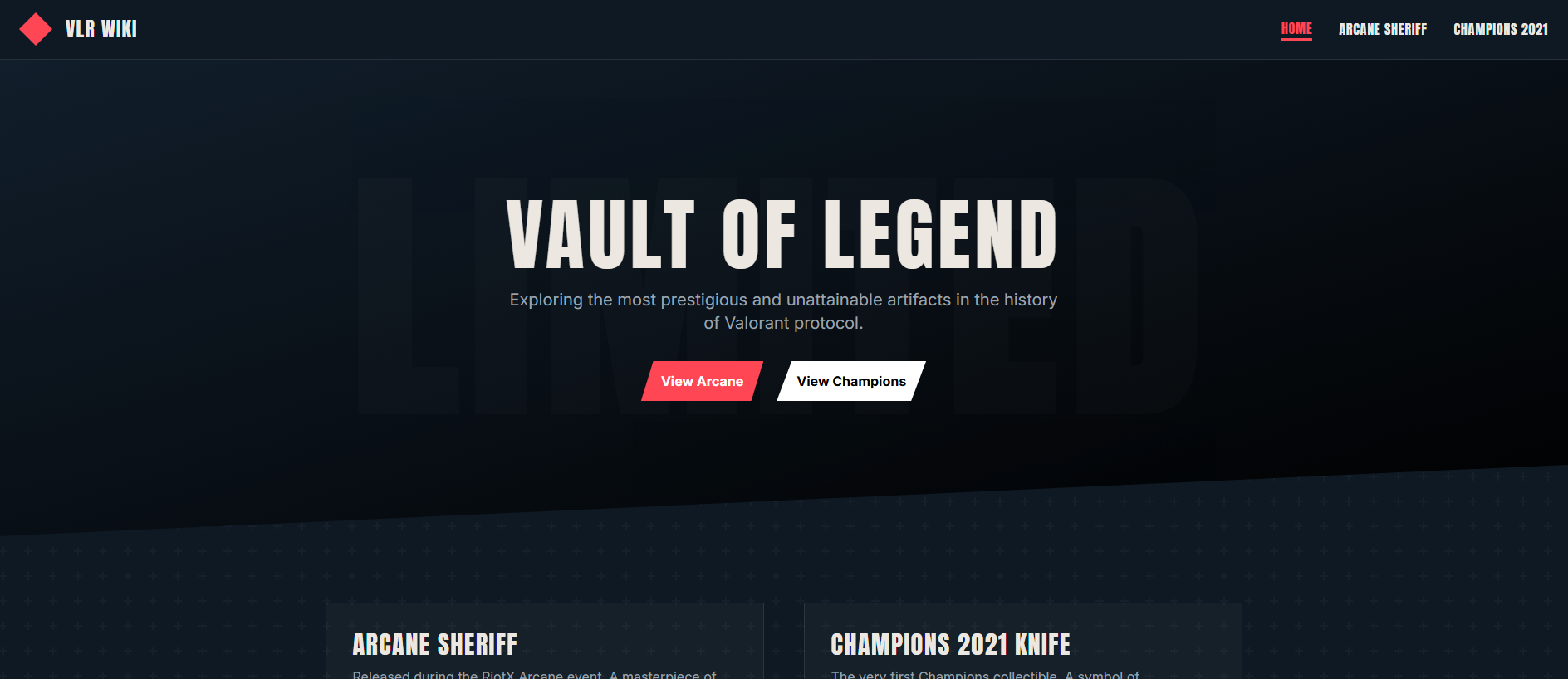 Screenshot of valorivals.com