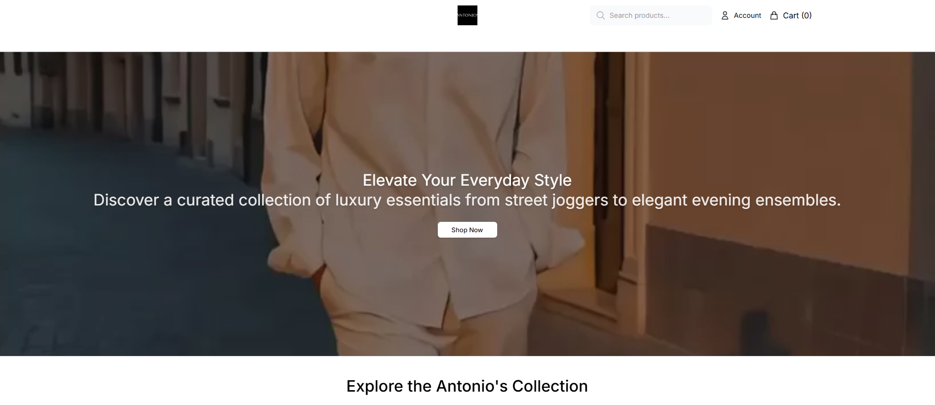 Stored capture of antoniosvogue.shop