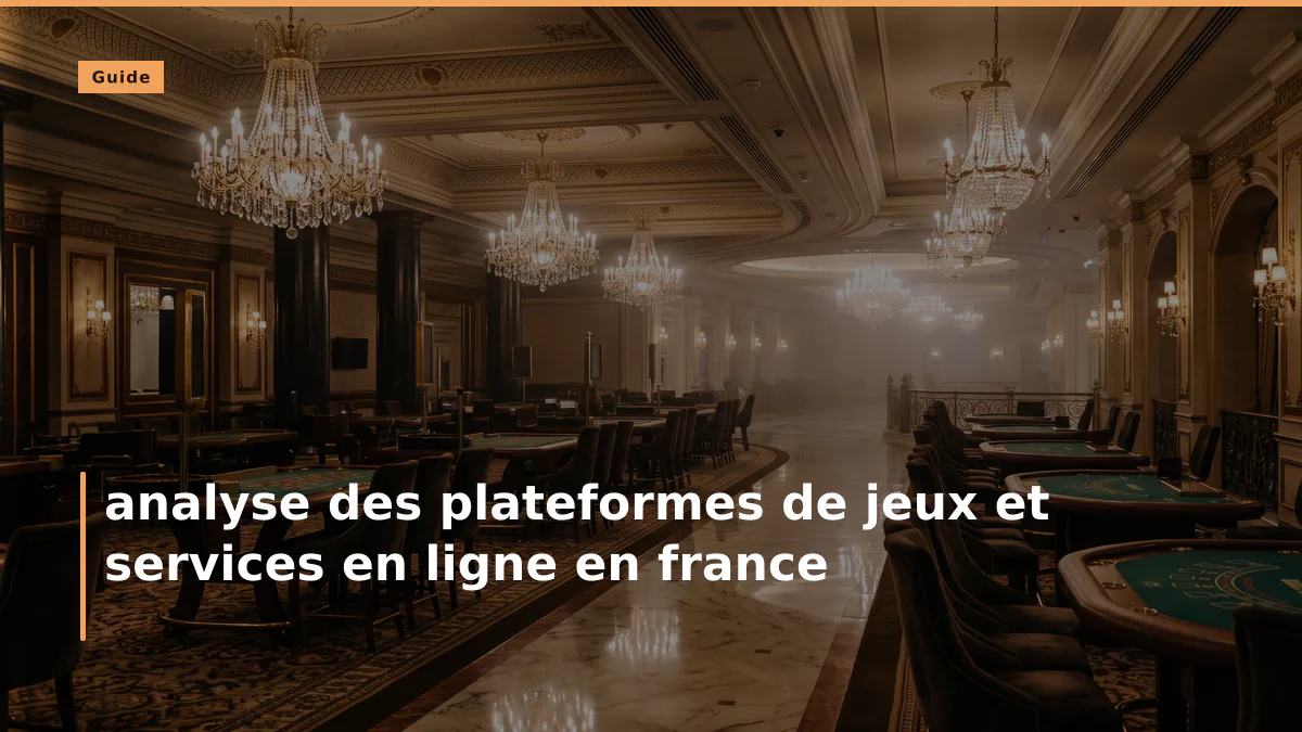 analyse des plateformes de jeux et services en ligne en france
