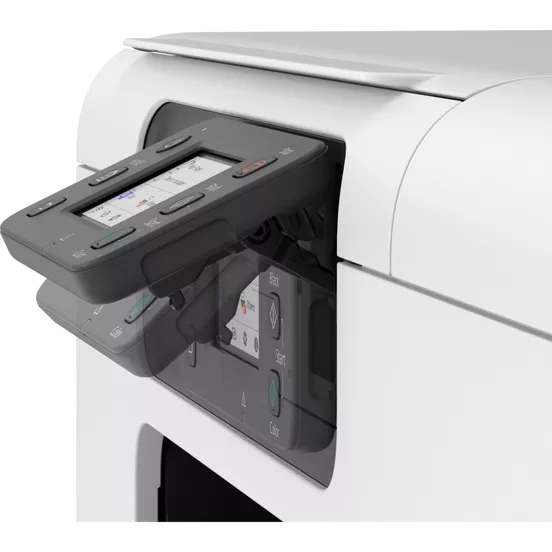 Canon imagePROGRAF TC-21M adjustable touchscreen control panel view