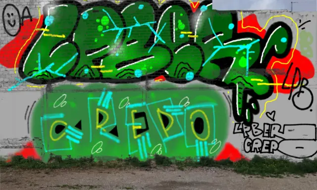 Graffiti artwork by LPBER