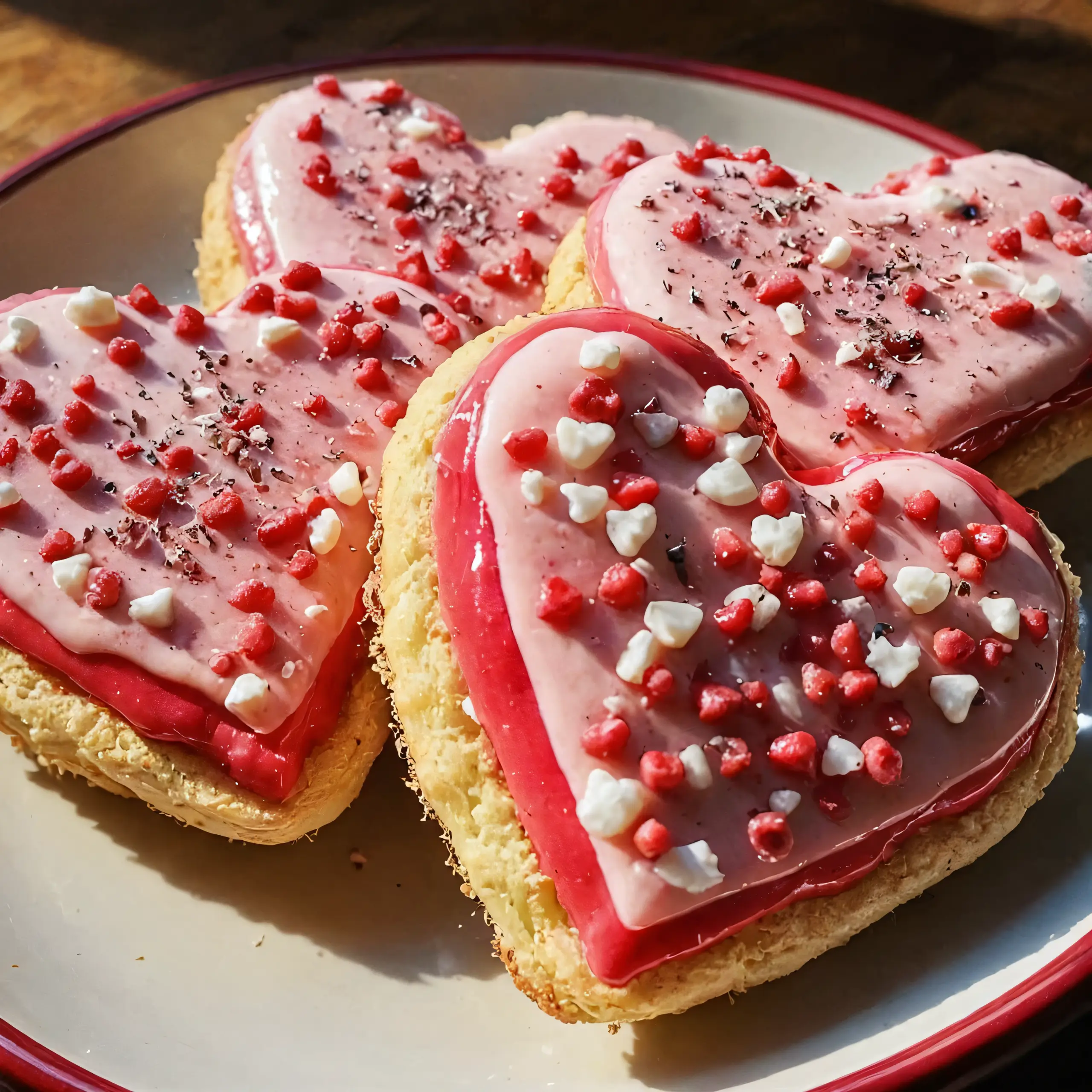 Heart-Shaped Cookies for Valentine's Day