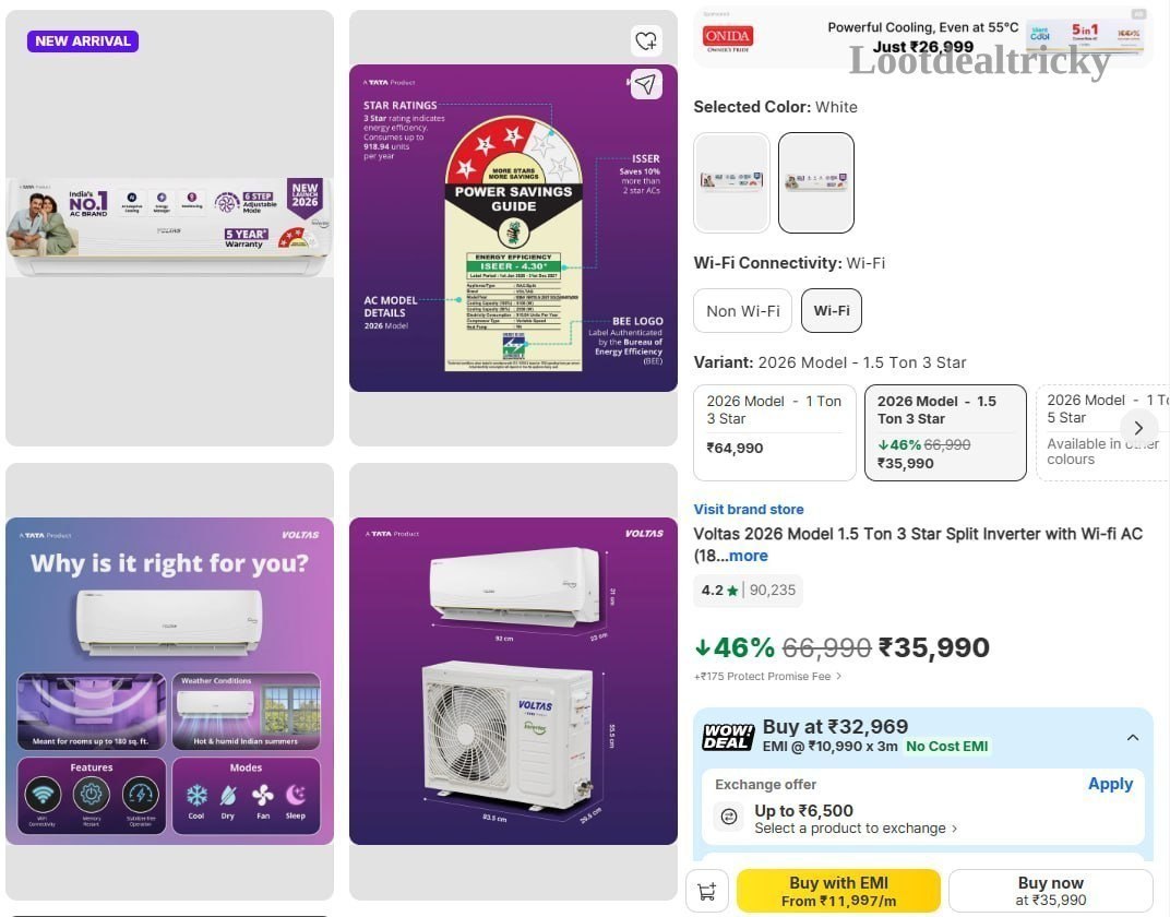 Voltas 2026 Model Offer Image