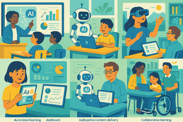 Illustration for the article: AI in Education: Transforming Learning and Teaching in the Digital Age