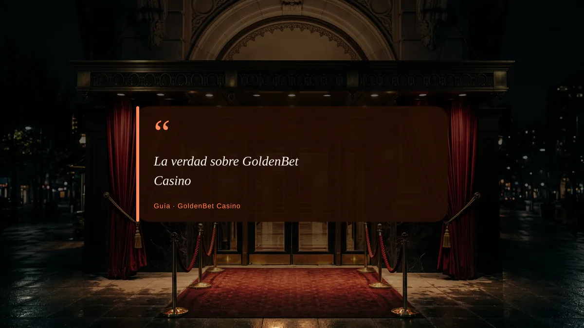 La verdad sobre GoldenBet Casino