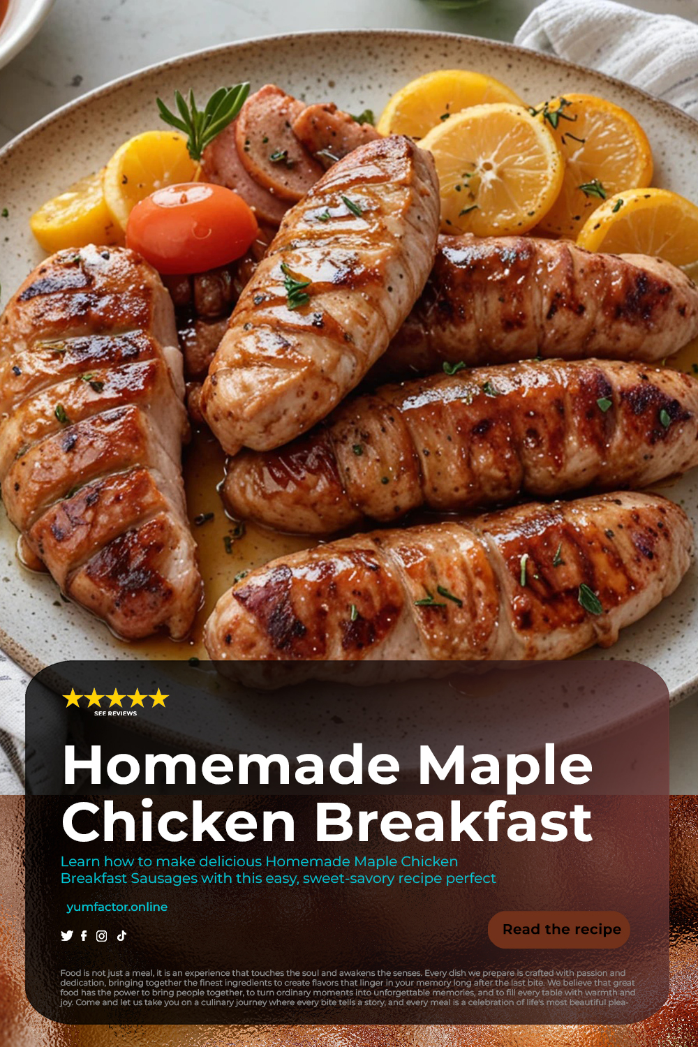 Homemade Maple Chicken Breakfast Sausage: Sweet and Savory Treat
