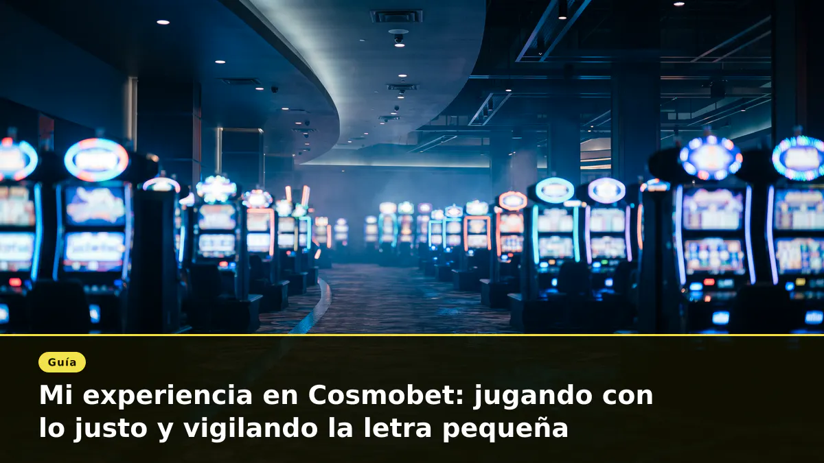 Mi experiencia en Cosmobet: jugando con lo justo y vigilando la letra pequeña