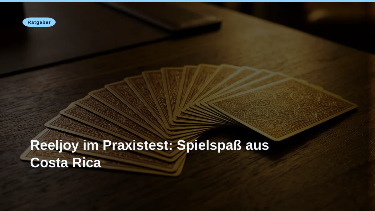 Reeljoy im Praxistest: Spielspaß aus Costa Rica