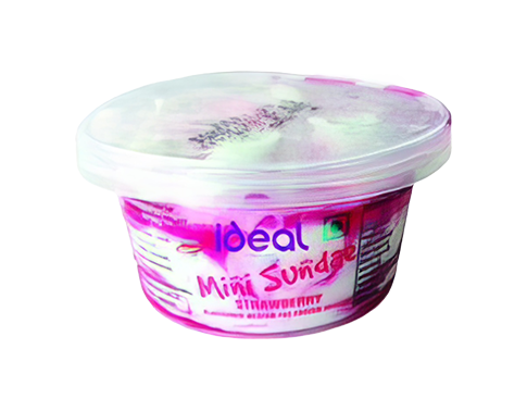 Mini sundae strawberry
