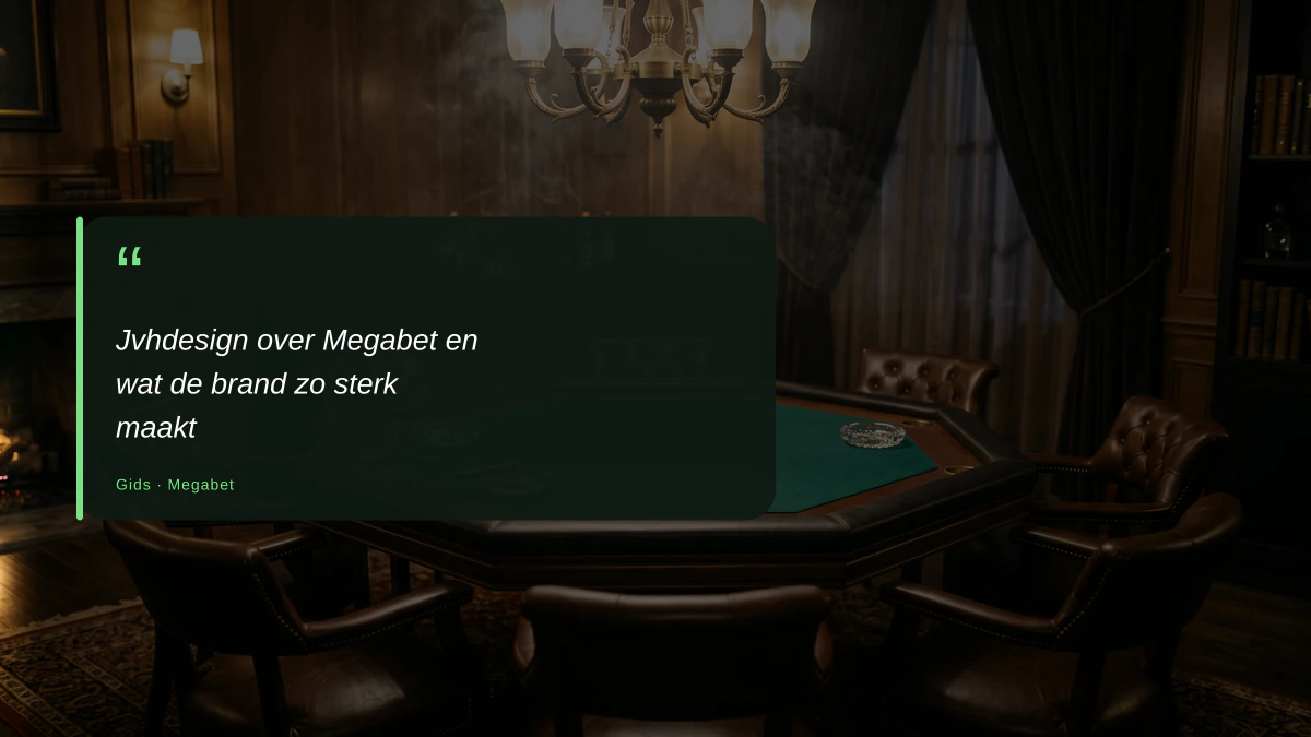 Jvhdesign over Megabet en wat de brand zo sterk maakt