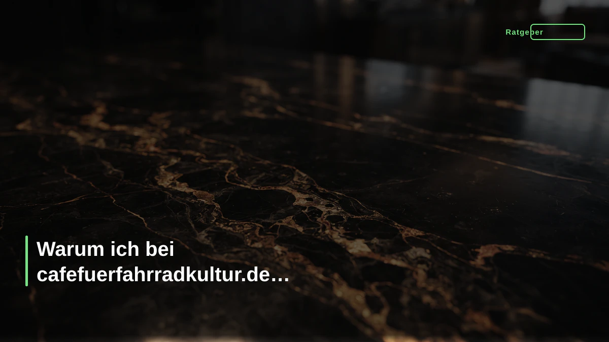 Warum ich bei cafefuerfahrradkultur.de vorbeigeschaut habe