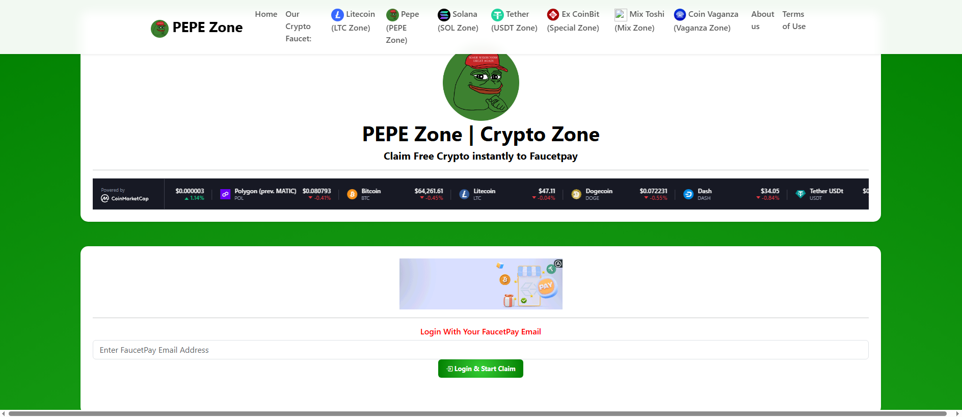 Forensic screenshot of ex-faucet.xyz showing the phishing page layout