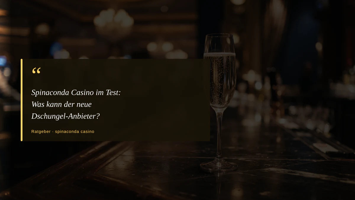 Spinaconda Casino im Test: Was kann der neue Dschungel-Anbieter?