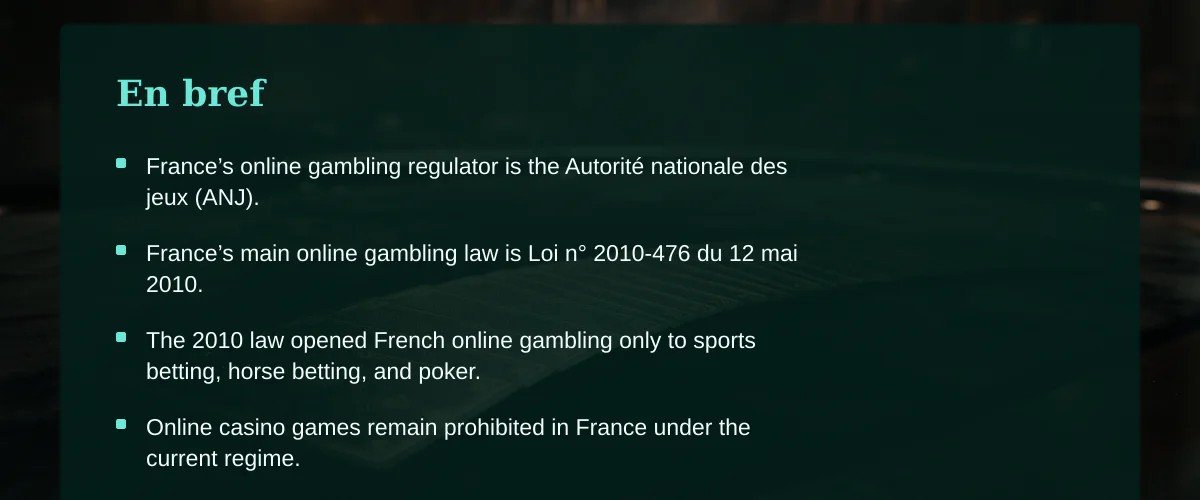 Casino mobile et réalité française — En bref