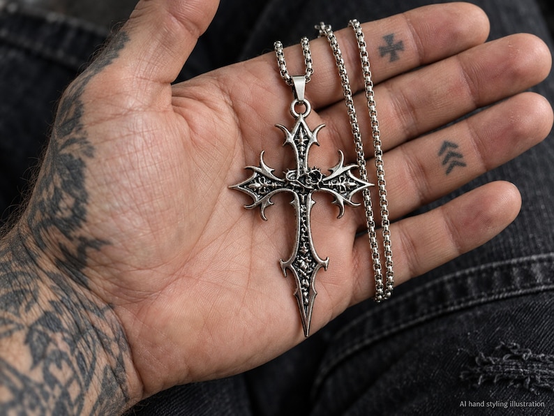 Retro Double-Sided Skull Cross - photo 3