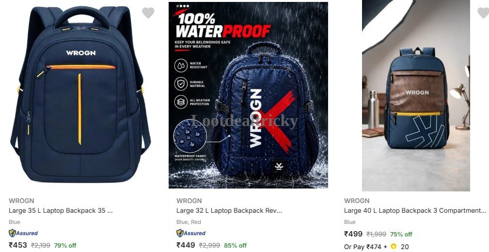 Wrogn Laptop Bags – Just ₹449 | Exclusive Sale Discount