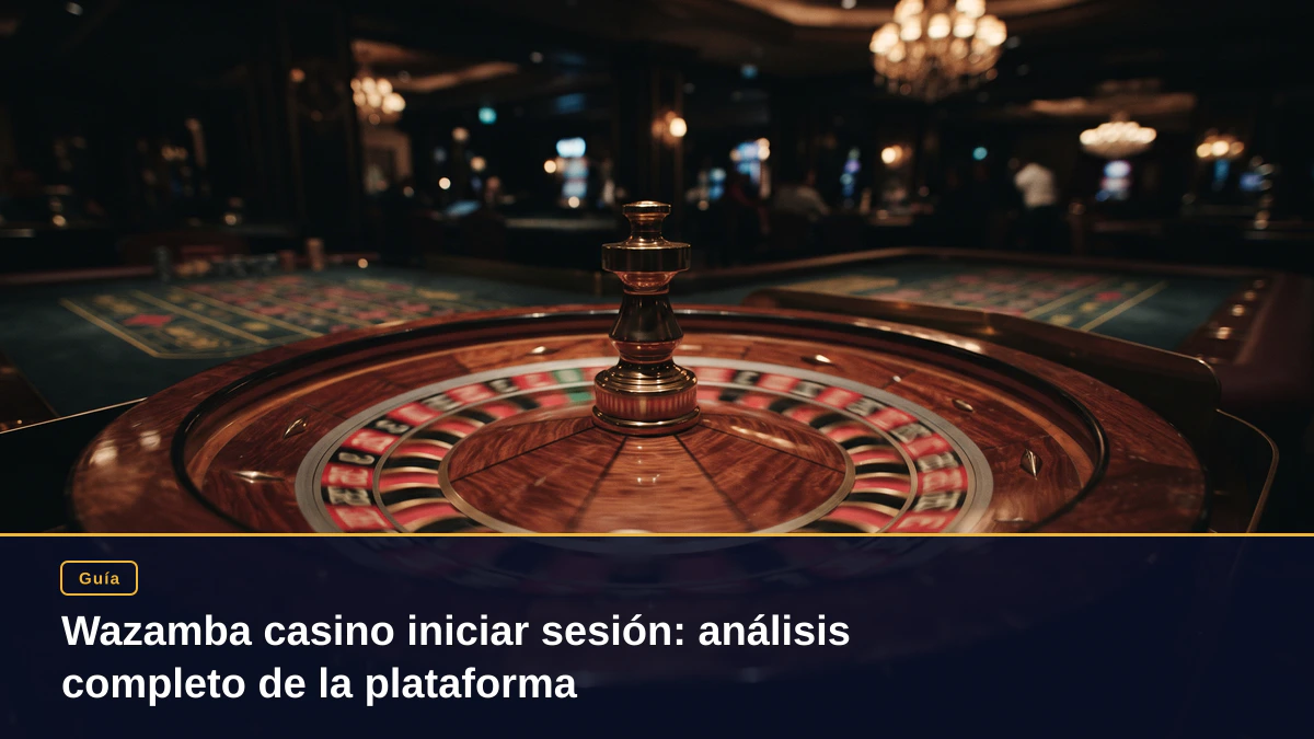 Wazamba casino iniciar sesión: análisis completo de la plataforma