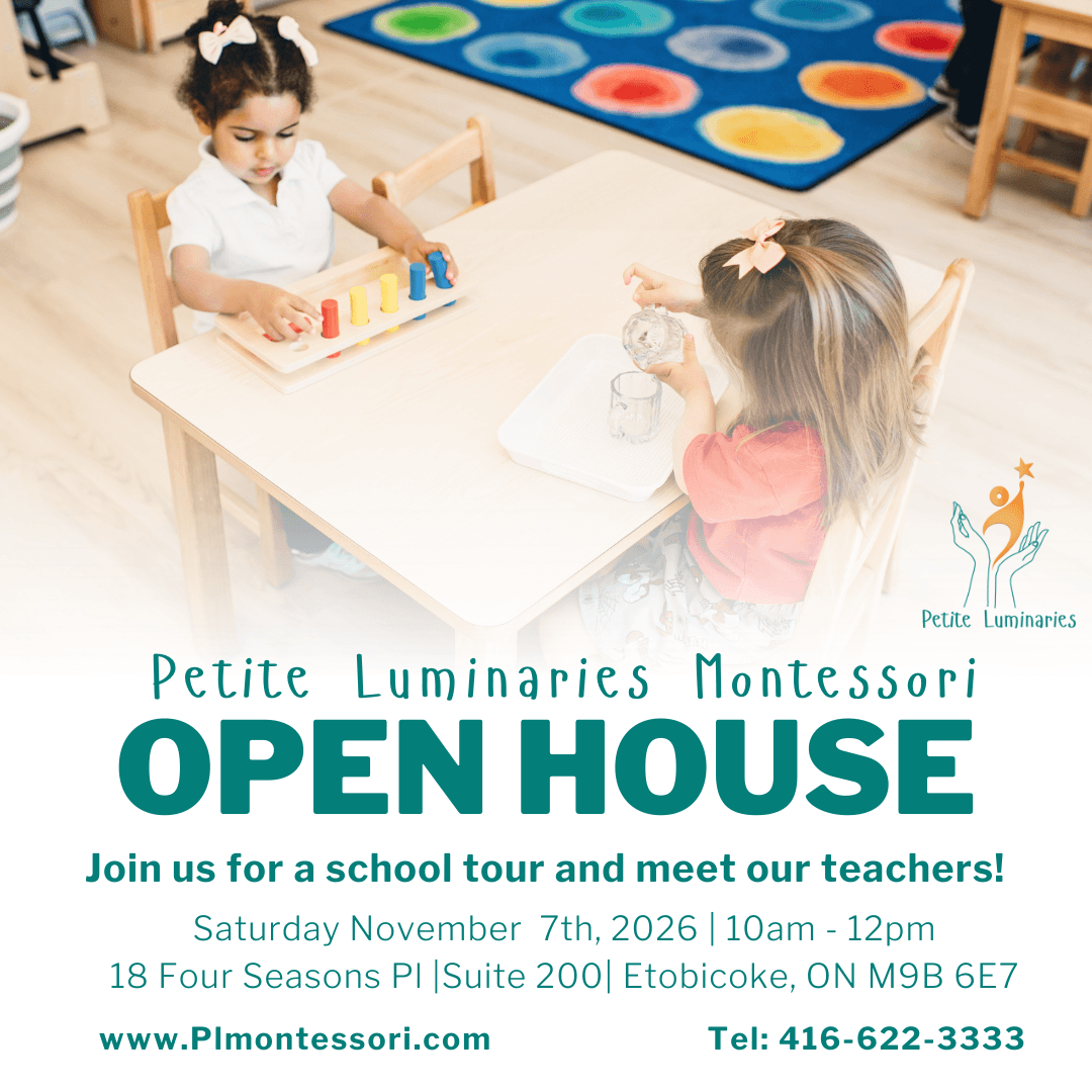Montessori Open House, November 7th