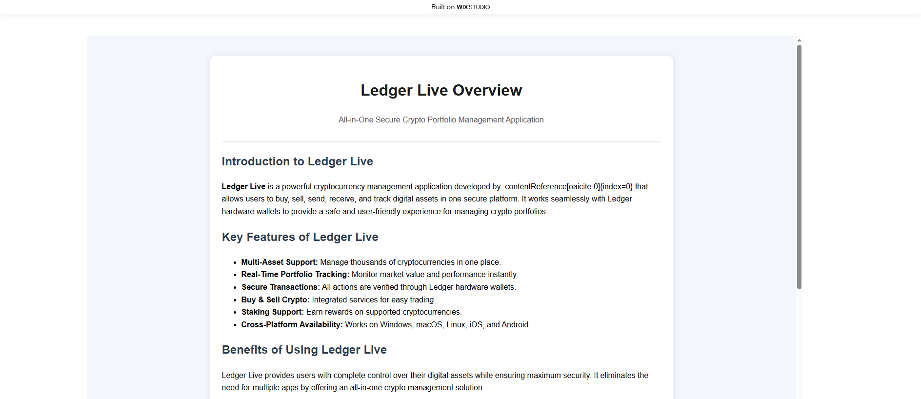 Stored capture of ledgr-lives.wixstudio.com