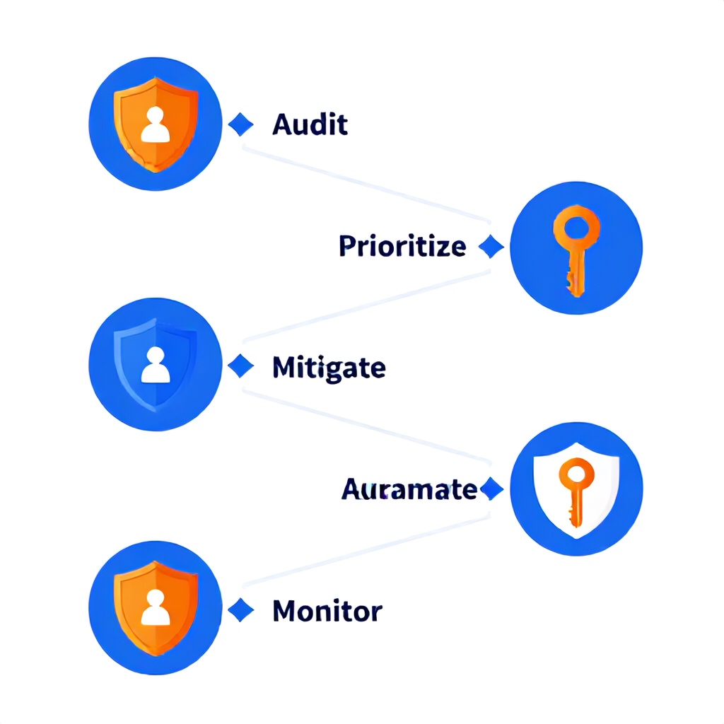 5-step API security implementation framework workflow diagram