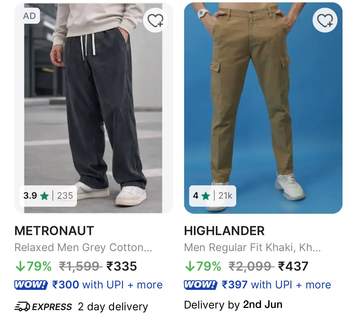 Casual Wear Trousers – Massive Offer Get 79% OFF Today