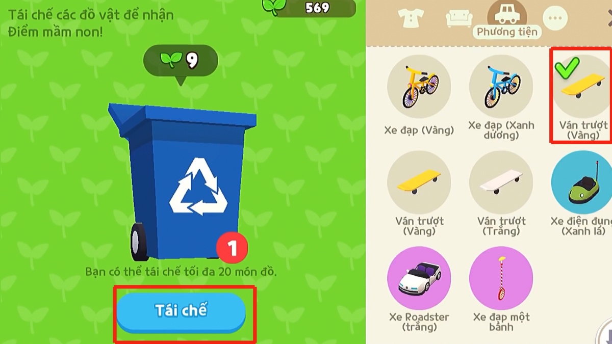 Cách buff sao Play Together bằng tái chế vật phẩm và bắt côn trùng