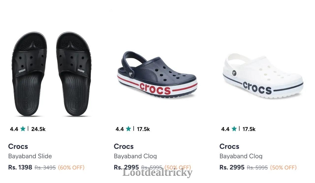 Crocs Upto 60 – Huge Discount Get 60% OFF Today