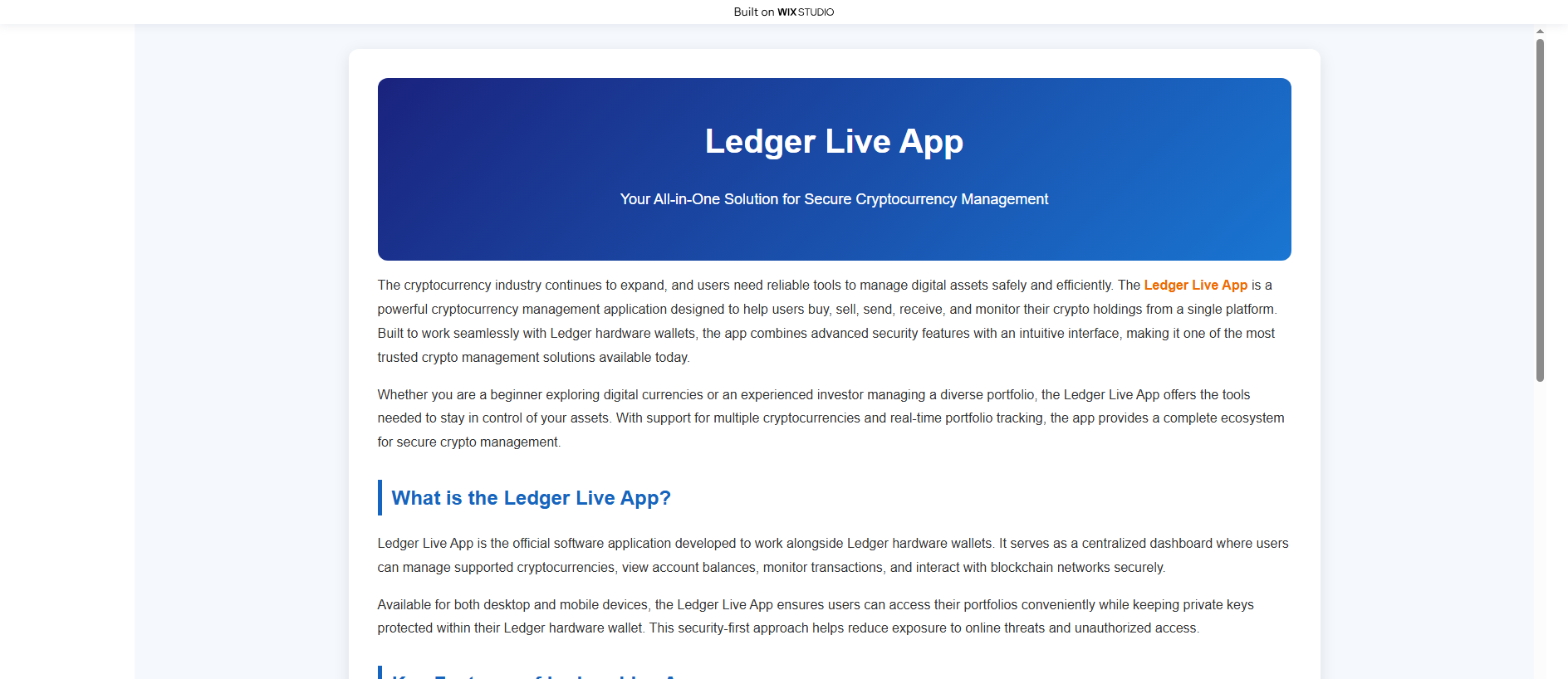 Forensic screenshot of led-gerlives.wixstudio.com showing the phishing page layout